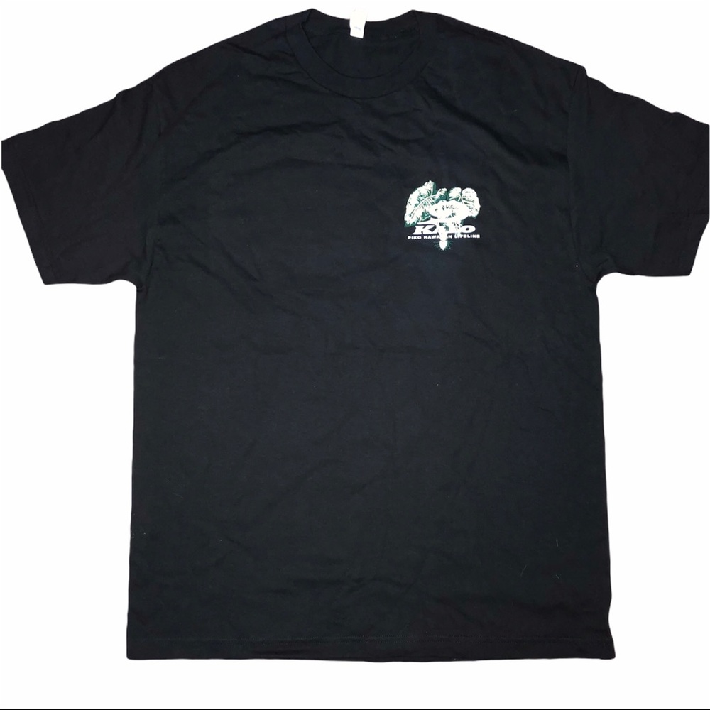 🆕 NWOT Piko-Black Kalo Hawaiian Lifeline T-Shirt